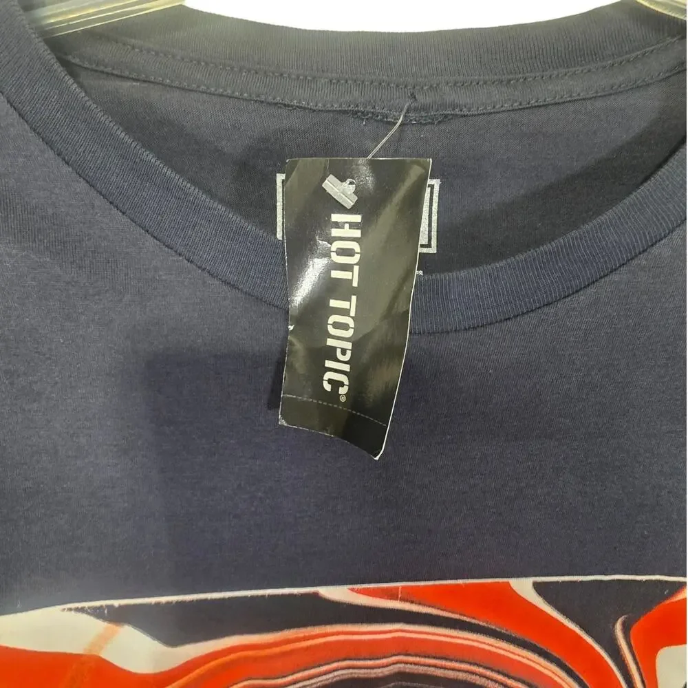 NWT Hot Topic Oasis Union Jack Swirl Logo Band T shirt X-Large